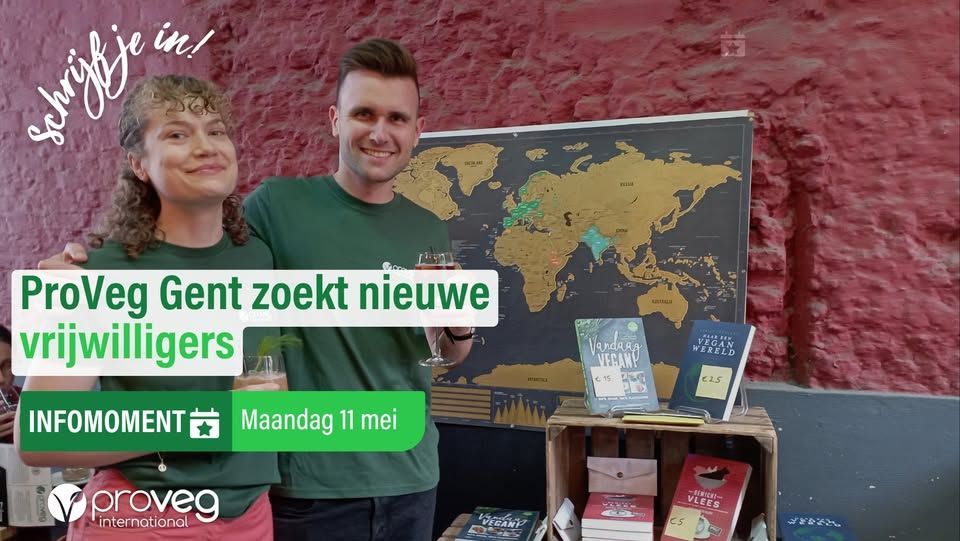 Een afbeelding van Infomoment 11 mei: vrijwilliger worden bij ProVeg Gent