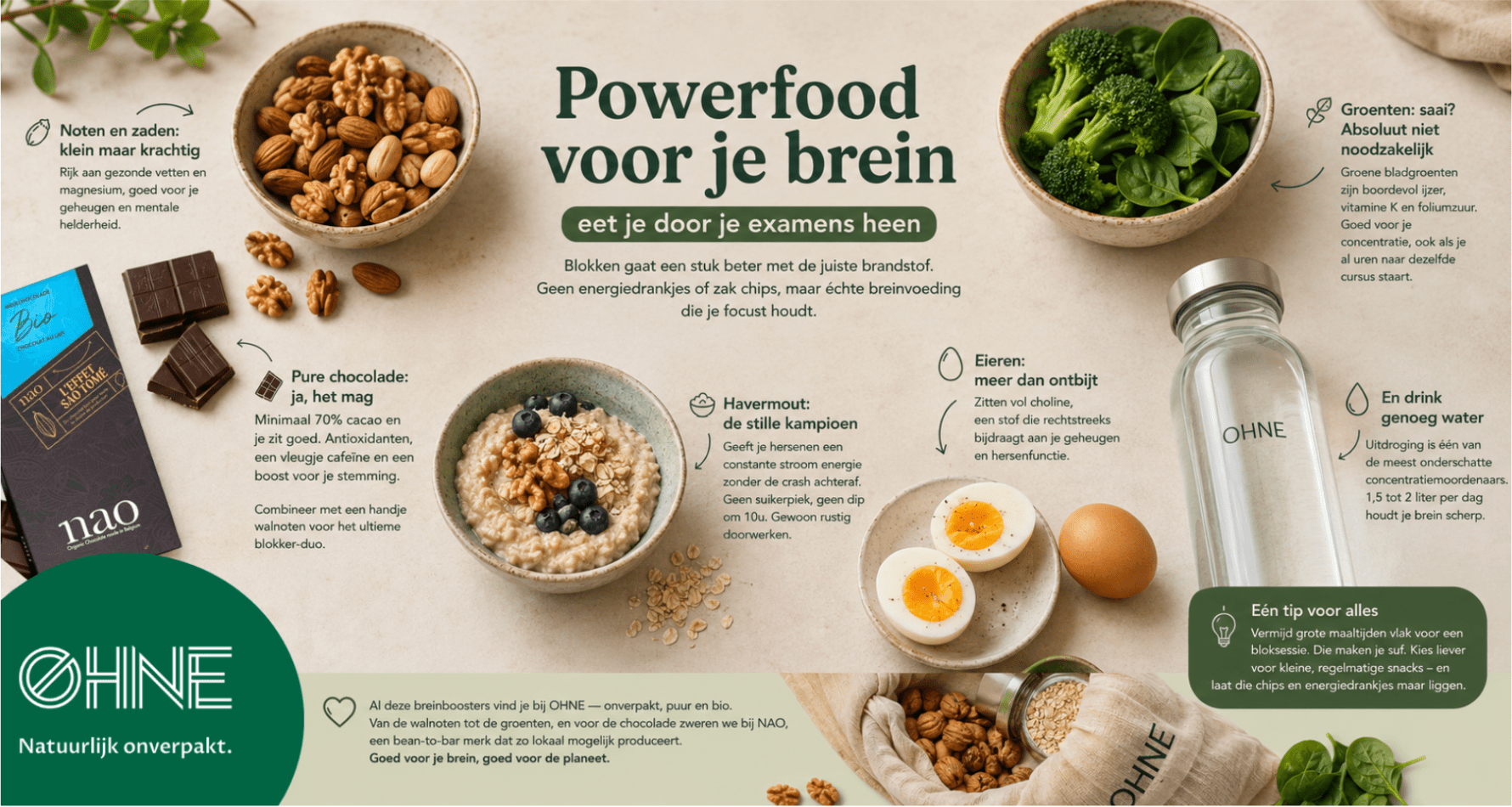 Een afbeelding van Powerfood voor je brein: eet je door je examens heen!